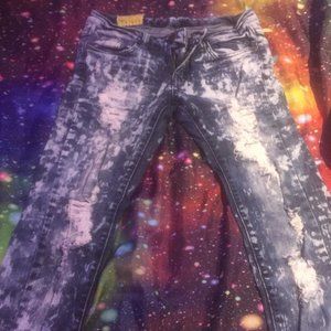 Y2K Low rise jeans with heart pockets